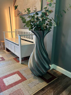 Tall Floor Vase Decorative Large Spiral Elegant 28 Inch Floor Vase