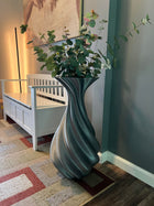 Tall Floor Vase Decorative Large Spiral Elegant 28 Inch Floor Vase