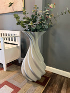 Tall Floor Vase Decorative Large Spiral Elegant 28 Inch Floor Vase