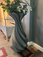 Tall Floor Vase Decorative Large Spiral Elegant 28 Inch Floor Vase