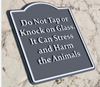 Fish Tank and Aquarium Warning Sign For Protection And Safety Of Animals