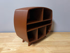 Mid Century Modern Mini TV Desk Stand Organizer Stand Unit for Bedroom Office