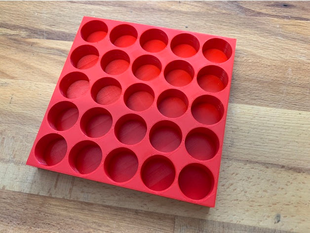 thumbnail image 2 of 12 GA Shot Shell Reloading Block – 25 Round Capacity, Black, Made In USA 2 of 2