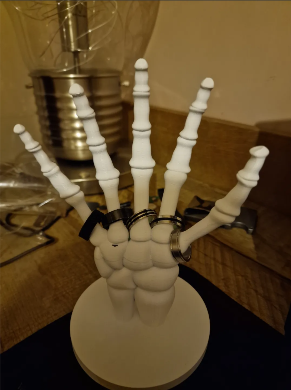 Skeleton ring holder deals