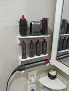 Dyson Airwrap Shelves | Holds Seven Attachments | Bathroom Storage