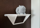 Floating Honeycomb Display Shelf