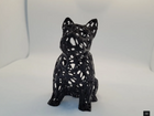 Low Poly Voronoi French Bulldog Statue