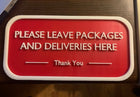 Deliveries Sign