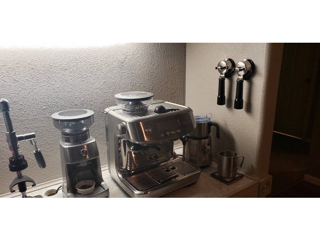 Wall Mount Coffee Tools Holder Portafilters Stand Espresso