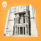 The Treasury at Petra, Jordan Scaled 100% Accurate Model Miniature Tabletop Diorama Architecture
