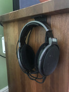 Headphone Holder Stand Fixture For Mounting Under Desk Ergonomic Design Easy Installation