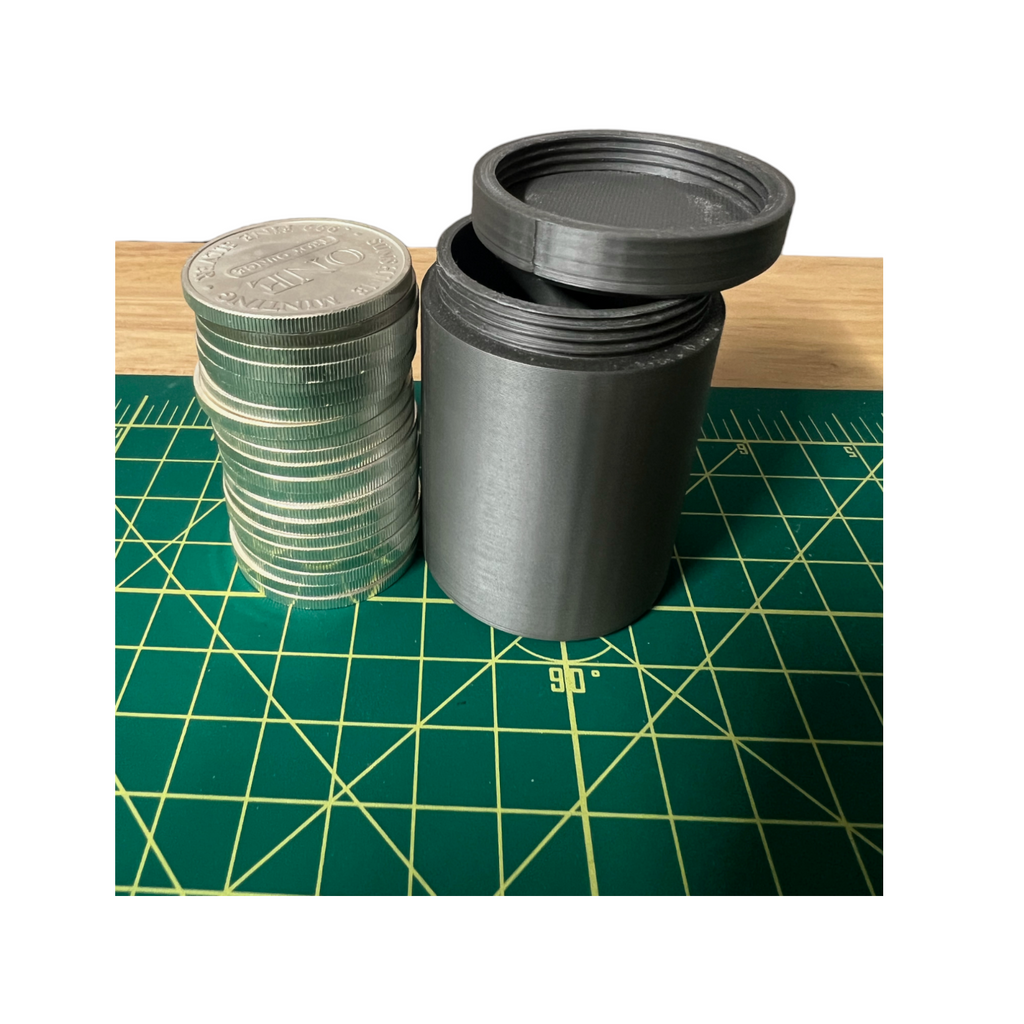 Gray Silver Storage Box β Holds 1oz Coins Or Rounds In Capsules β USA Made