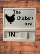 Chicken Farm Outside Inside Reminder Sign