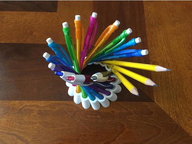 Hyperboloid Pen Holder | Desk Organizer | Marker Holder | Color Pencil Holder | Planner | Desk Organizer | Desk Ornament | Office Supply