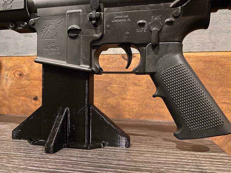 AR-15 Ergonomic Table Stand | AR-15 Magazine Stand | Rifle Display Stand Multiple Colors Available