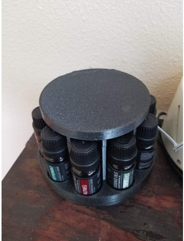 Essential Oil Diffuser Stand Holds 10 Bottles And Spins!