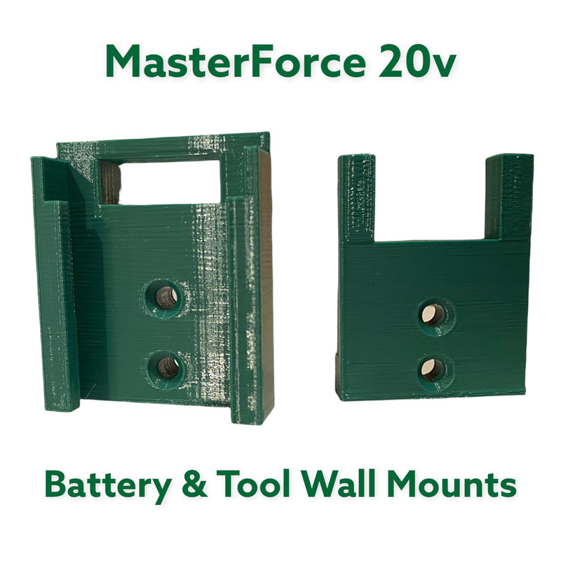 MASTERFORCE 20V Power Tool & Battery Wall Mount Brackets