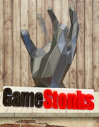 GAMESTONKS Sign for sale Diamond Hand Statue Desk Mural For Sale