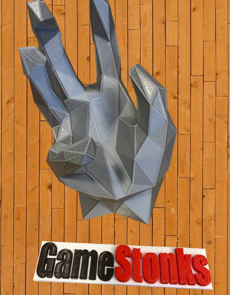 GAMESTONKS Sign for sale Diamond Hand Statue Desk Mural Ultimate MEME Merchandise