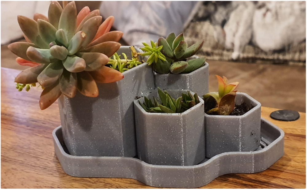 tiered succulent pot Tiered Succulent Planter