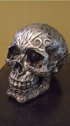 Celtic Skull | Unique Desk Decor | Office Decor | Sculpture