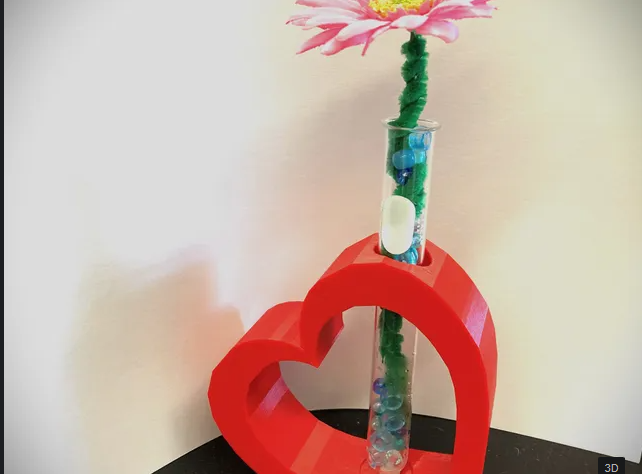 Heart Vase | Test Tube Flower Vase
