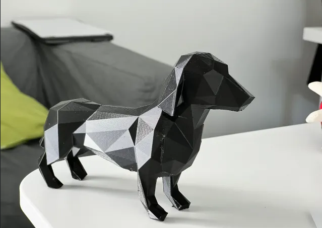 Low Poly Dachshund | Wiener Dog | Statue