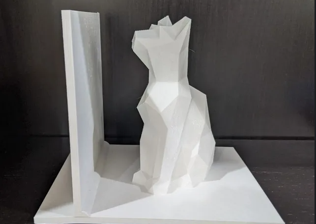Low Poly Cat Book Shelf End | Book Storage | Book Display