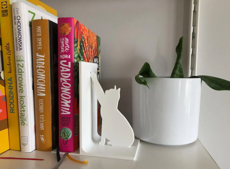 Cat Silhouette Book Shelf End | Book Storage | Book Display