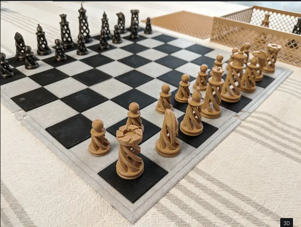 Thin Chess Board With Box ( Chess Pieces Not Included )