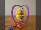 Decorative Easter Basket With Stand