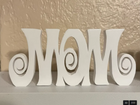 Wow Mom Word Art Sculpture | Desk Decor