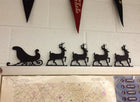 Santa Sleigh & Reindeer Christmas Decoration