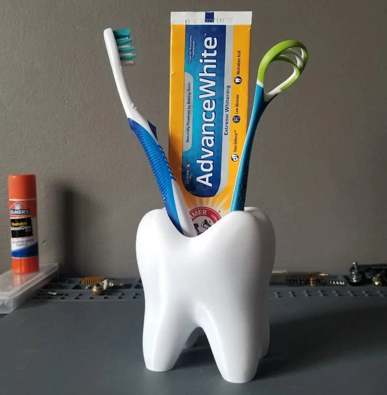 A Fun Cup for Toothbrush and Toothpaste