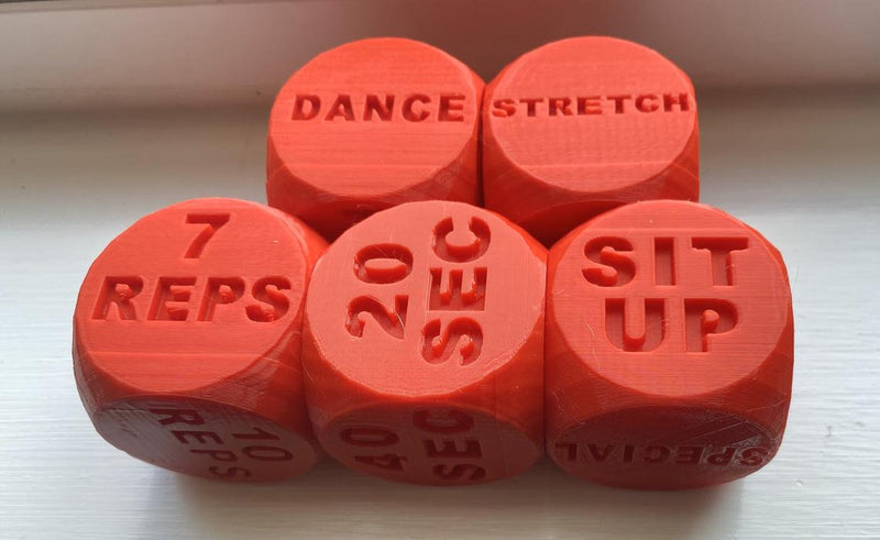 Fitness Dice Exercising Game Accessory