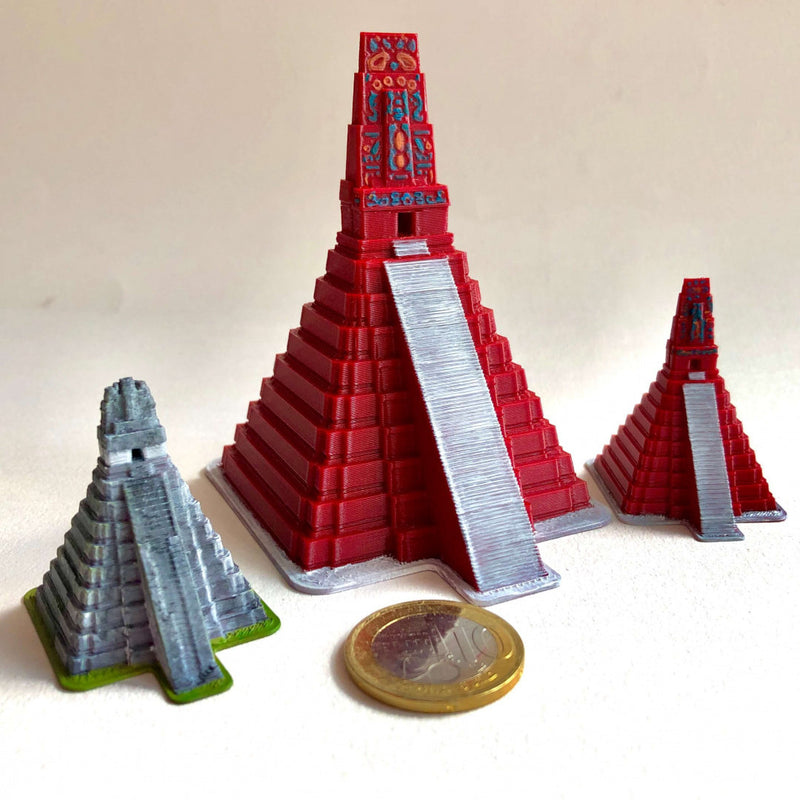 Tikal (Temple of the Great Jaguar) - Guatemala Scaled 100% Accurate Model Miniature Tabletop Diorama Architecture