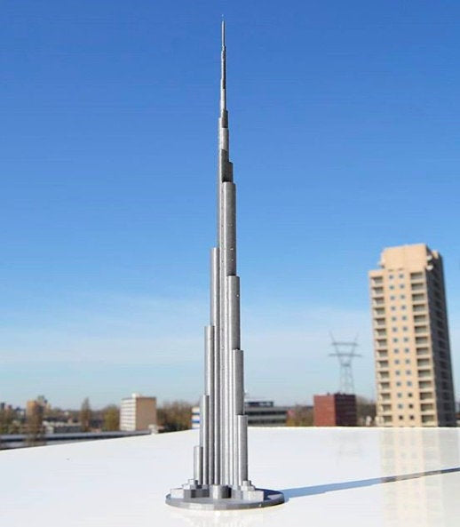 Burj Khalifa - Dubai, UAE Scaled 100% Accurate Model Miniature Tabletop Diorama Architecture