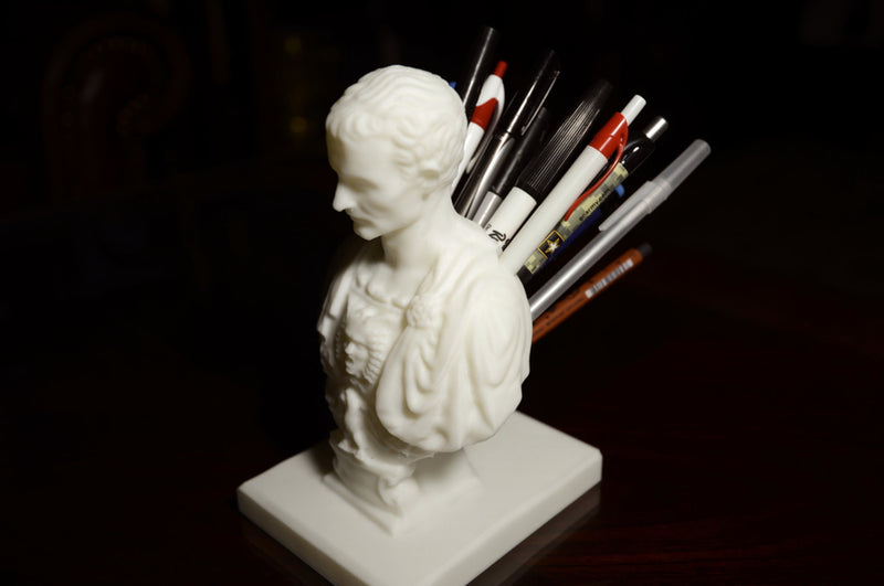 Julius Caesar Pen Holder and Pencil Holder Desktop Organizer