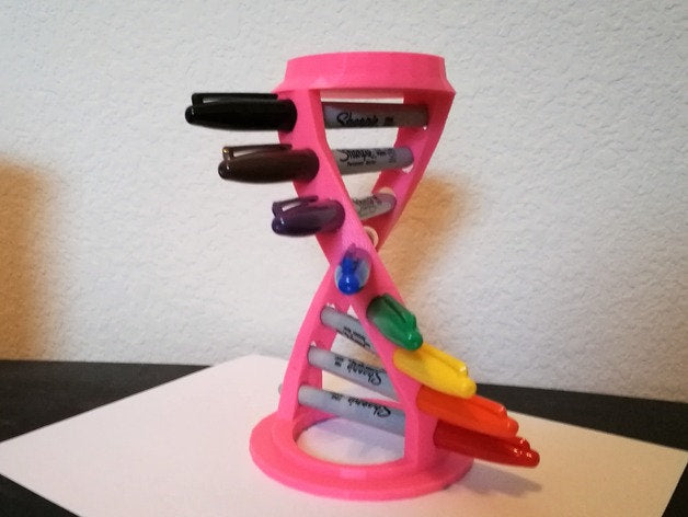 DNA Helix Sharpie Holder | Marker Holder | Large Pen Holder | Dry Erase Marker | Markers | Marker Organizer | Marker Storage | Planner | Art