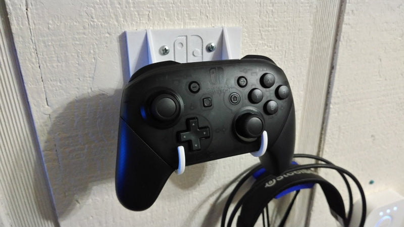 PS4 | Xbox One | Xbox 360 | Steam | Nintendo Switch Pro | Nintendo Gamecube | SNES | N64 | Controller Wall Mount Organization Easy Install!!