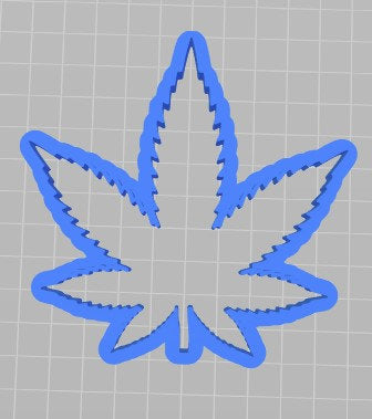 Cannabis Leaf | Weed | Ganja | Doobie | Marijuana| Bong | Dabs |  Cookie Cutter