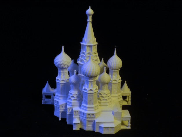 St. Basil&#39;s Cathedral - Moscow Russia Full - Scaled 100% Accurate Model Miniature Tabletop Diorama Architecture Famous Russian Building