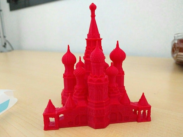 St. Basil&#39;s Cathedral - Moscow Russia Full - Scaled 100% Accurate Model Miniature Tabletop Diorama Architecture Famous Russian Building